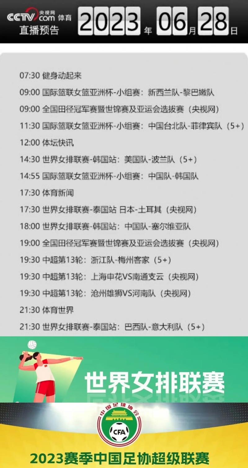 宜昌体育直播频道节目表的相关图片